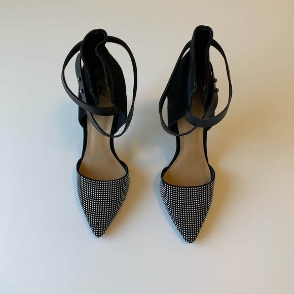 Joe’s Laney Studded Ankle Wrap Heels Size 8.5 - Picture 3 of 6